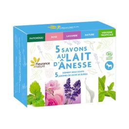 FLEURANCE NATURE Cofre de 5 Jabones con Leche de Burra