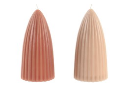 DKD Home Decor Velas de Cera de Parafina Surtidas 9x9x18 cm