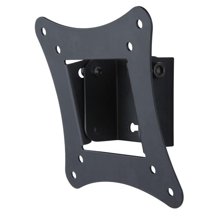 Techly Soporte de pared inclinable para TV 13-30", carga máxima 15 kg, VESA 100x100, negro