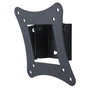 Techly Soporte de pared inclinable para TV 13-30", carga máxima 15 kg, VESA 100x100, negro