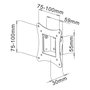 Techly Soporte de pared inclinable para TV 13-30", carga máxima 15 kg, VESA 100x100, negro