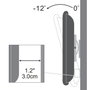 Techly Soporte de pared inclinable para TV 13-30", carga máxima 15 kg, VESA 100x100, negro