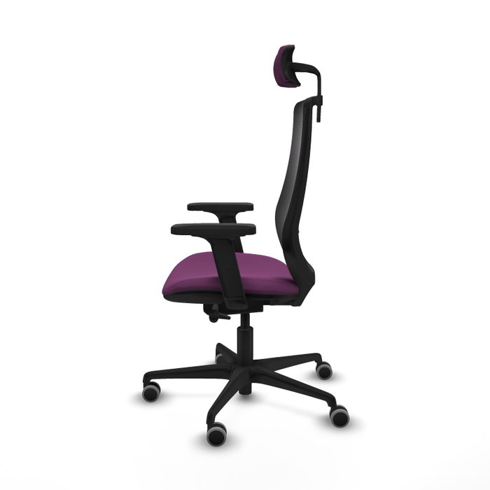 PIQUERAS Y CRESPO Silla de oficina Mardos Morado y Negro
