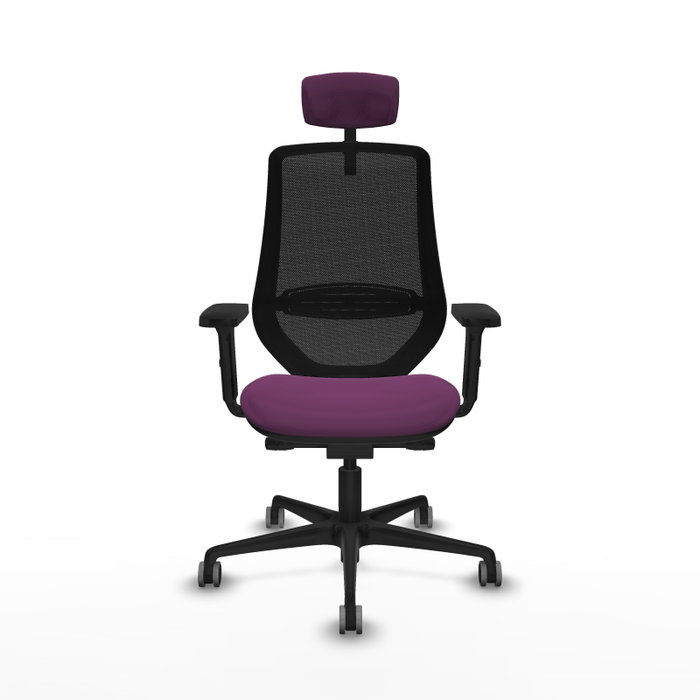 PIQUERAS Y CRESPO Silla de oficina Mardos Morado y Negro