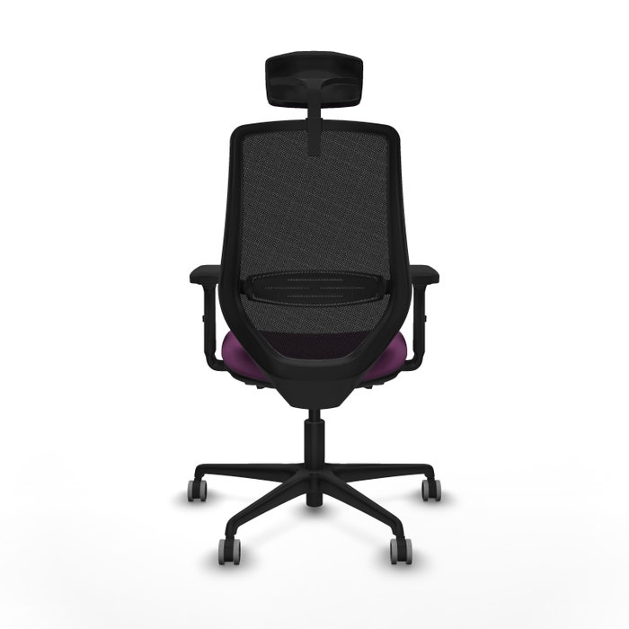 PIQUERAS Y CRESPO Silla de oficina Mardos Morado y Negro
