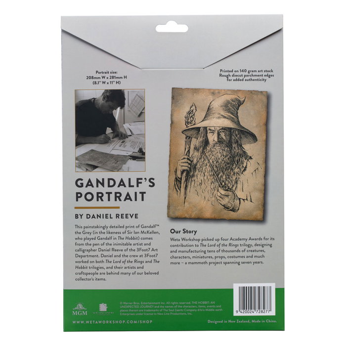 El Hobbit Litografia Portrait of Gandalf the Grey 21 x 28 cm El Hobbit Litografia Portrait of Gandalf the Grey 21 x 28 cm