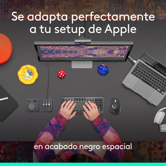 Logitech MX Master 4 for Mac Ratón Inalámbrico Bluetooth Ergonómico para Mano Derecha Laser 8000 DPI, 910-007577, Blanco Plata, con Carga USB-C y Botón Rueda MagSpeed
