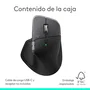 Logitech MX Master 4 for Mac Ratón Inalámbrico Bluetooth Ergonómico para Mano Derecha Laser 8000 DPI, 910-007577, Blanco Plata, con Carga USB-C y Botón Rueda MagSpeed