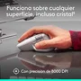 Logitech MX Master 4 for Mac Ratón Inalámbrico Bluetooth Ergonómico para Mano Derecha Laser 8000 DPI, 910-007577, Blanco Plata, con Carga USB-C y Botón Rueda MagSpeed
