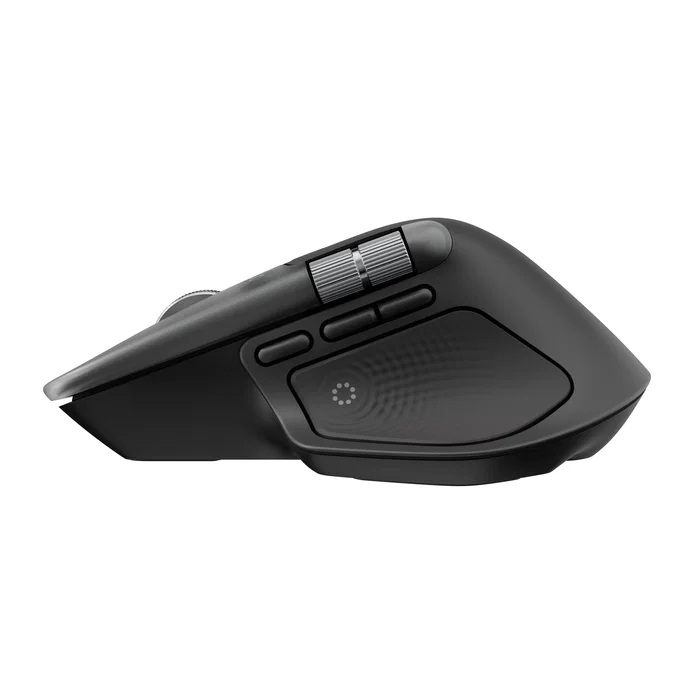 Logitech MX Master 4 for Mac Ratón Inalámbrico Bluetooth Ergonómico para Mano Derecha Laser 8000 DPI, 910-007577, Blanco Plata, con Carga USB-C y Botón Rueda MagSpeed