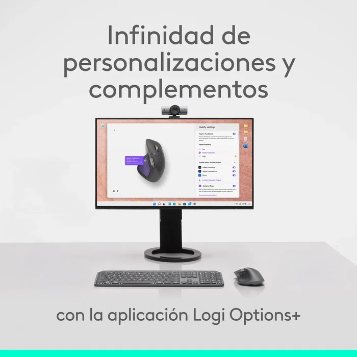 Logitech MX Master 4 for Mac Ratón Inalámbrico Bluetooth Ergonómico para Mano Derecha Laser 8000 DPI, 910-007577, Blanco Plata, con Carga USB-C y Botón Rueda MagSpeed