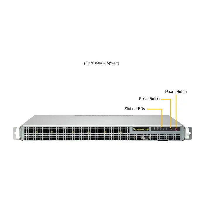 Super Micro AS-1015A-MT Barebone Server 1U AMD B650