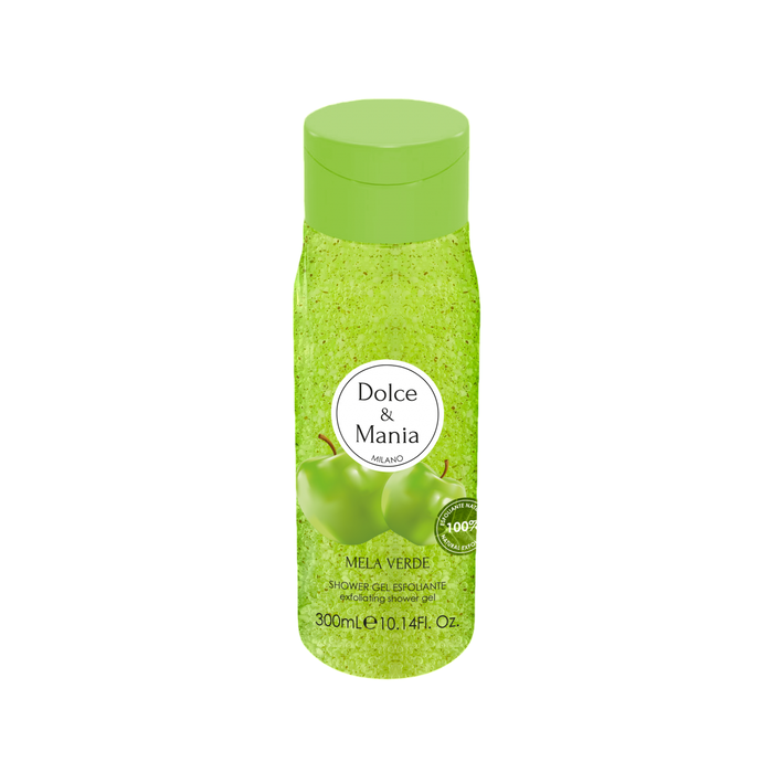 Mela Verde, Exfoliación, Gel de ducha, Para todo tipo de pieles, 300 ml