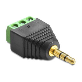 DeLOCK Adaptador de Jack de 3,5 mm a Bloque de Terminales de 3 Pines 65419