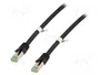GOOBAY Patch cord Cat 6a S/FTP 7,5m RJ45 negro