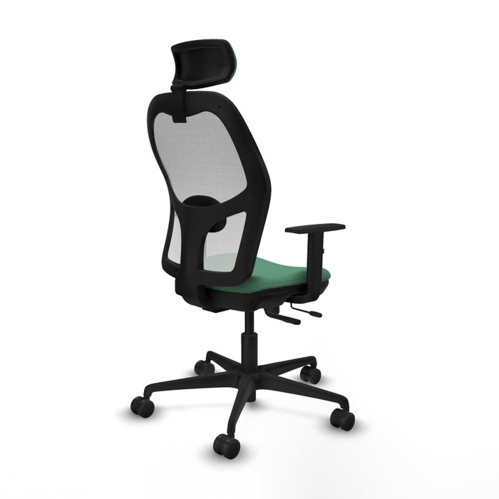 PIQUERAS Y CRESPO Silla de oficina Jorquera Verde esmeralda y Blanco