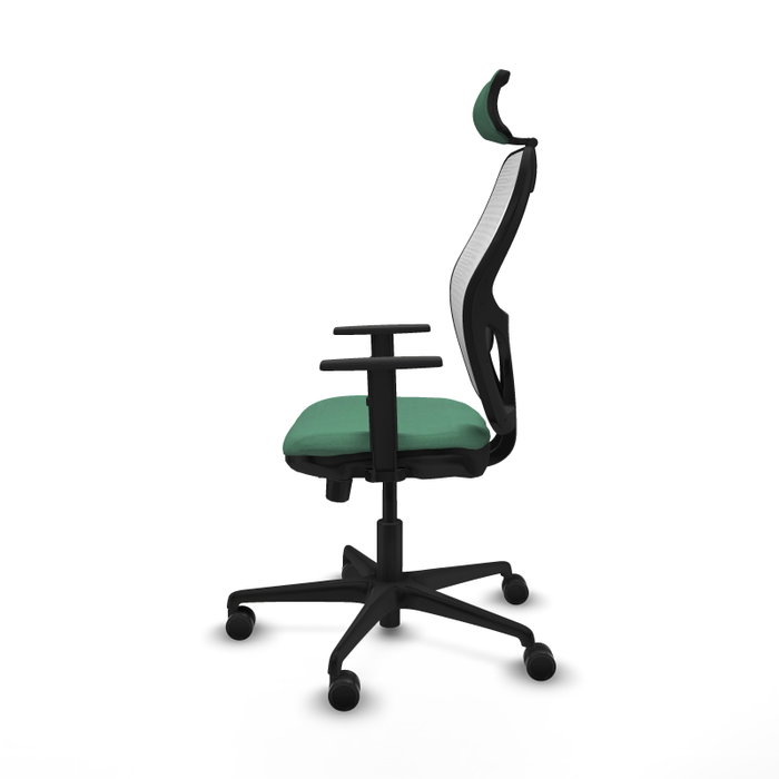 PIQUERAS Y CRESPO Silla de oficina Jorquera Verde esmeralda y Blanco