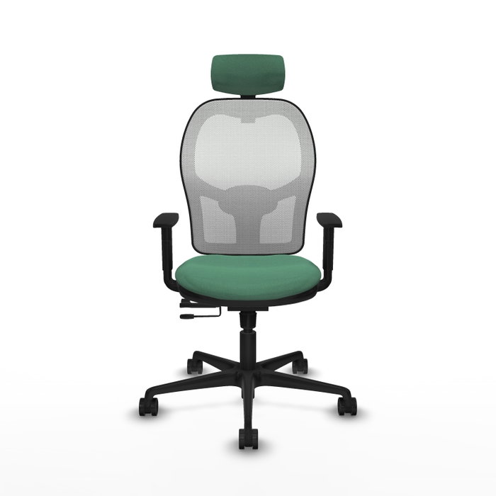 PIQUERAS Y CRESPO Silla de oficina Jorquera Verde esmeralda y Blanco