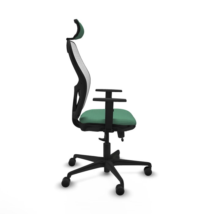 PIQUERAS Y CRESPO Silla de oficina Jorquera Verde esmeralda y Blanco