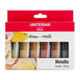 Amsterdam Set de Acrílicos Metálicos 6 x 20 ml