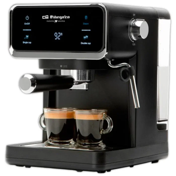 Orbegozo EX 5300 Cafetera de Espresso Automática con Bomba 20 Bares 950W, para Café Molido y Monodosis ESE, Incluye Vaporizador Orbegozo EX 5300 Cafetera de Espresso Automática con Bomba 20 Bares 950W, para Café Molido y Monodosis ESE, Incluye Vaporizador