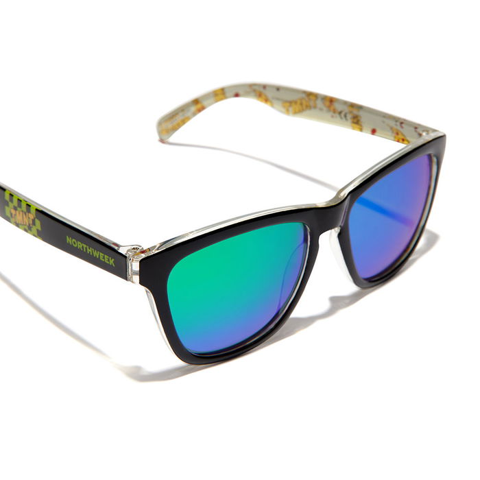 Northweek TMNT Kids Gafas de Sol Niños Cuadradas Polarizadas UV400 Negro Azul