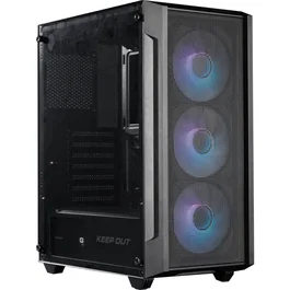 Caja semitorre atx xc-200 mesh argb keepout bahÍas int.: 1x3.5'', 2x2.5'' / usb: 1xusb 3.0, 2xusb 2.0 / audio: in/out