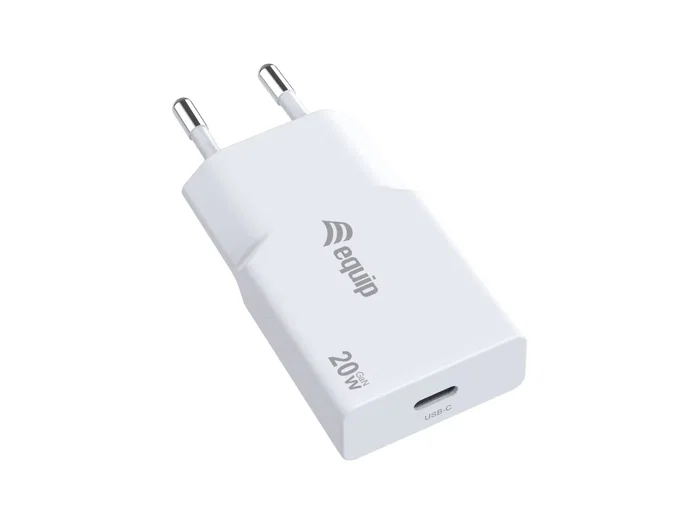 Equip Cargador USB-C GaN Slim 20W Blanco Equip Cargador USB-C GaN Slim 20W Blanco
