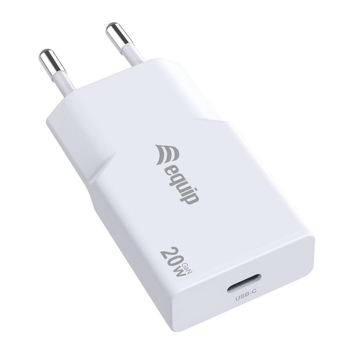 Equip Cargador GaN Slim 20W USB-C Blanco Equip Cargador GaN Slim 20W USB-C Blanco