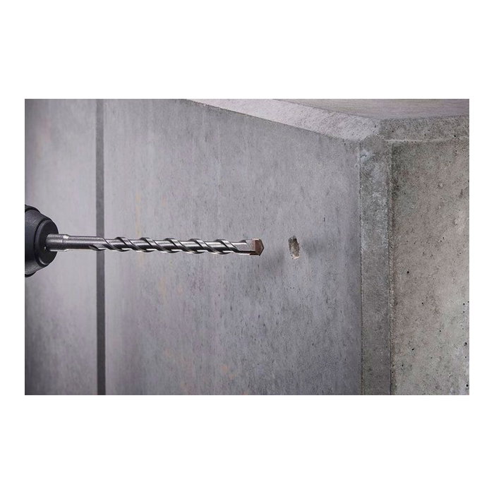 Wolfcraft Broca SDS-Plus para Hormigón con Filo de Carburo de Tungsteno, Ø14.00 x 160 mm, Longitud de Trabajo 100 mm, Ángulo Punta 130°