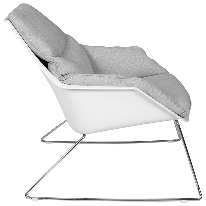 Home Deco Factory Butaca Gris Destockage Cojín Extraíble Patas Metal Espuma Poliuretano 93x74xh79cm