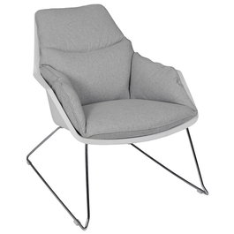 Home Deco Factory Butaca Gris Destockage Cojín Extraíble Patas Metal Espuma Poliuretano 93x74xh79cm