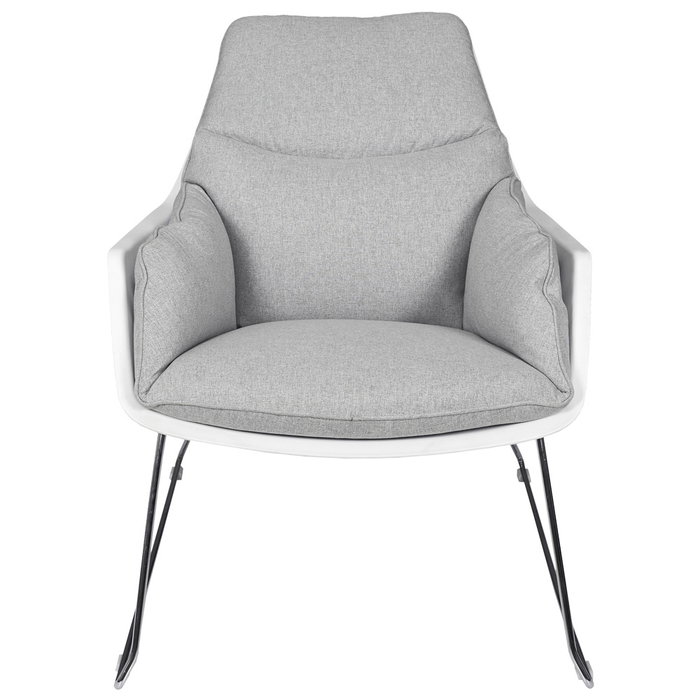 Home Deco Factory Butaca Gris Destockage Cojín Extraíble Patas Metal Espuma Poliuretano 93x74xh79cm