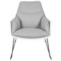 Home Deco Factory Butaca Gris Destockage Cojín Extraíble Patas Metal Espuma Poliuretano 93x74xh79cm