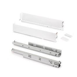 Emuca Cajón exterior Simplex 25kg de altura 88mm, profundidad 440mm, Acero, Pintado blanco