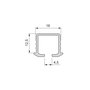Emuca Kit de herrajes para armario 2 puertas correderas Flow2 cierre suave 2,35m negro