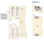 Emuca Kit de herrajes para armario 2 puertas correderas Flow2 cierre suave 2,35m negro