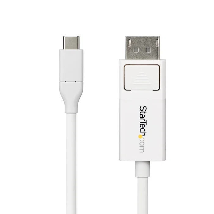 StarTech.com Cable USB-C a DisplayPort 1.2 Bidireccional CDP2DP2MBW - 2 m Blanco - 4K 60Hz HDR - para MacBook, Dell, HP StarTech.com Cable USB-C a DisplayPort 1.2 Bidireccional CDP2DP2MBW - 2 m Blanco - 4K 60Hz HDR - para MacBook, Dell, HP