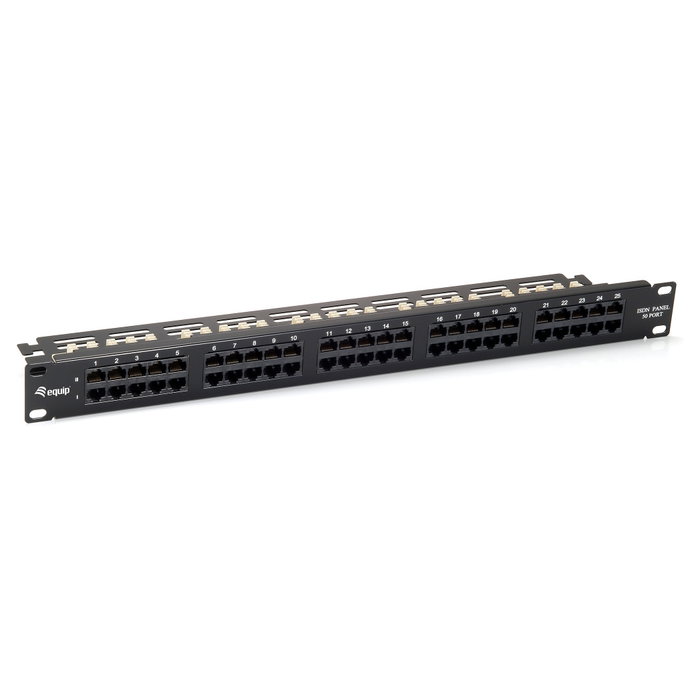 Equip Patch Panel Telefónico 50 Puertos, Categoría 3, Referencia 125295 Equip Patch Panel Telefónico 50 Puertos, Categoría 3, Referencia 125295