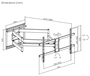 Aisens Soporte de Pared WT90TSLE-387 para Monitores y TV de 43-90 pulgadas, 60kg