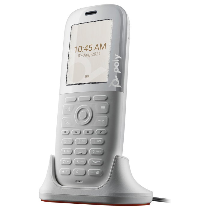 HP Poly ROVE 40 DECT IP PH HS Headset with Charging Base for PCs, Black - UK Version