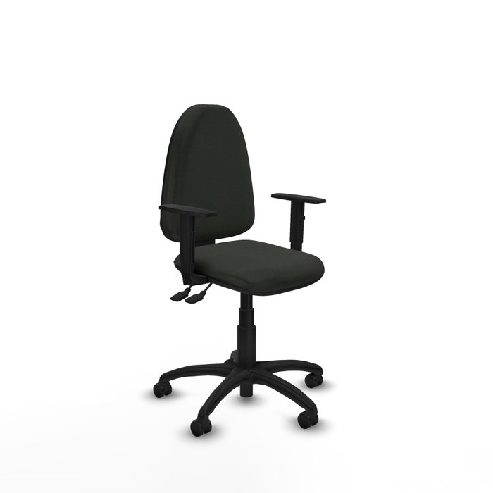 PIQUERAS Y CRESPO Silla de oficina Aýna con mecanismo Asincro, Tela Negra PIQUERAS Y CRESPO Silla de oficina Aýna con mecanismo Asincro, Tela Negra