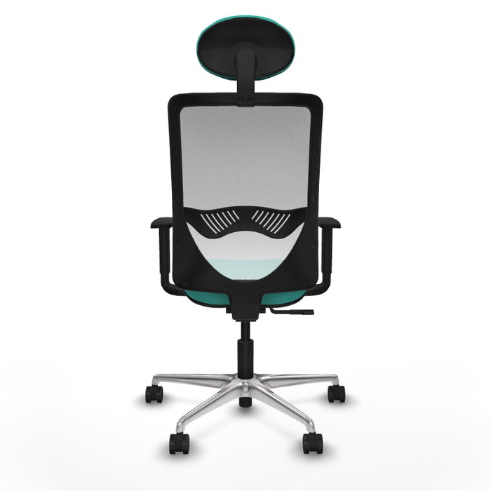 PIQUERAS Y CRESPO Silla de oficina Zulema con mecanismo Sincro, Turquesa y Blanco PIQUERAS Y CRESPO Silla de oficina Zulema con mecanismo Sincro, Turquesa y Blanco
