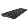 V7 CKU350ES Combo Teclado Español y Ratón USB, Teclado alámbrico perfil bajo silencioso 107 teclas con teclas F multimedia, Ratón óptico ambidiestro 2500 DPI - Negro