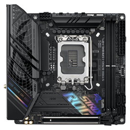 ASUS ROG STRIX B760-I GAMING WiFi, Placa Base Mini ITX LGA 1700, Intel B760, DDR5 hasta 7600 MHz, 2.5Gb LAN, WiFi 6E, Bluetooth 5.3, USB 3.2 Gen2 Tipo C