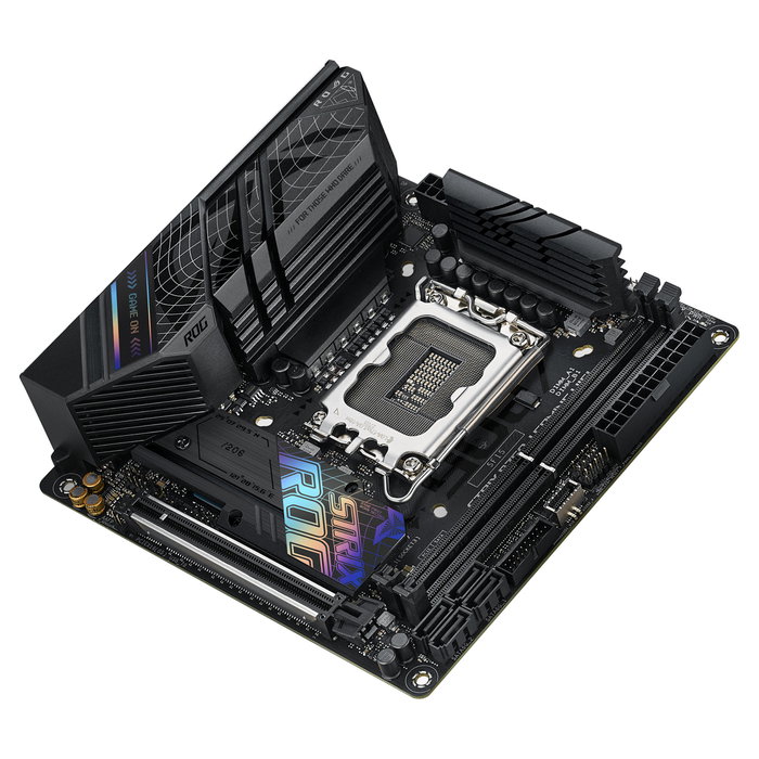 ASUS ROG STRIX B760-I GAMING WiFi, Placa Base Mini ITX LGA 1700, Intel B760, DDR5 hasta 7600 MHz, 2.5Gb LAN, WiFi 6E, Bluetooth 5.3, USB 3.2 Gen2 Tipo C