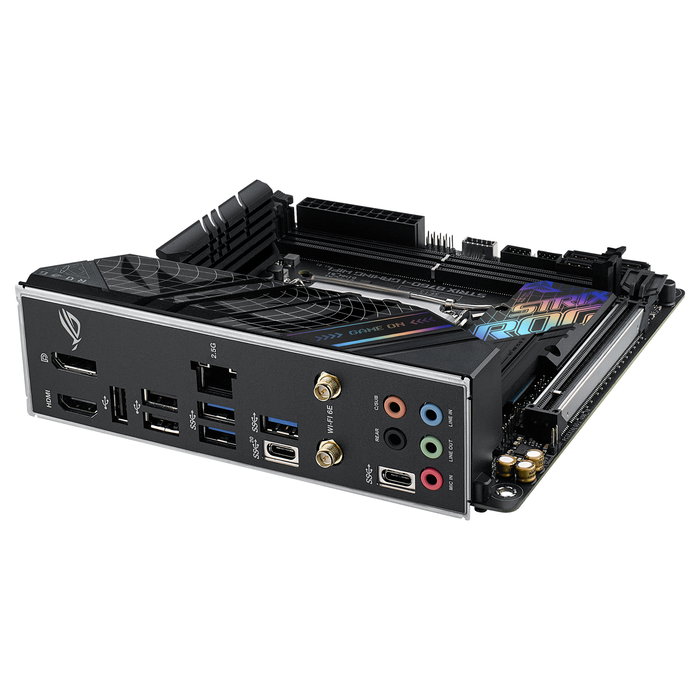 ASUS ROG STRIX B760-I GAMING WiFi, Placa Base Mini ITX LGA 1700, Intel B760, DDR5 hasta 7600 MHz, 2.5Gb LAN, WiFi 6E, Bluetooth 5.3, USB 3.2 Gen2 Tipo C