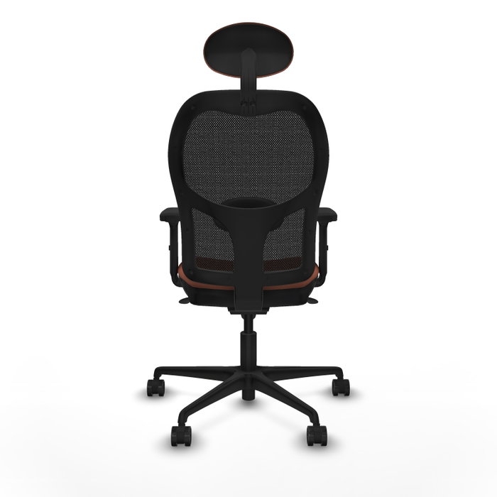 PIQUERAS Y CRESPO Silla de oficina Jorquera con mecanismo Sincro, Tela Marrón y Malla Negra PIQUERAS Y CRESPO Silla de oficina Jorquera con mecanismo Sincro, Tela Marrón y Malla Negra