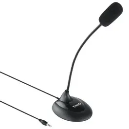 Tooq Micrófono Sobremesa TQMM-213 Flexible Jack 3.5 mm Negro