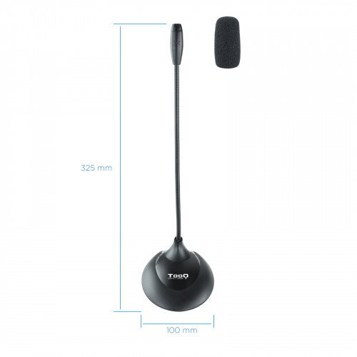 Tooq TQMM-213 Micrófono Flexible Negro Tooq TQMM-213 Micrófono Flexible Negro